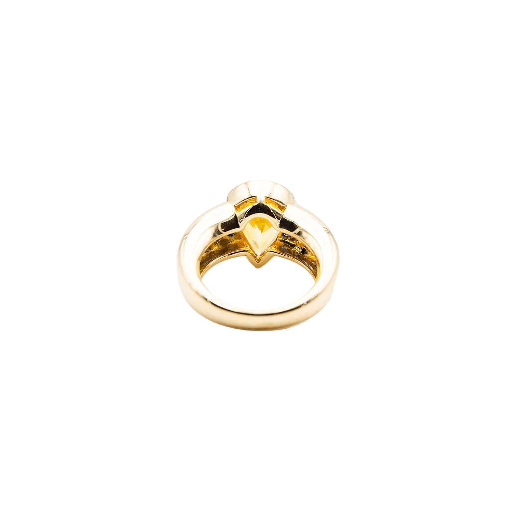 Bague Jonc en or jaune et saphirs