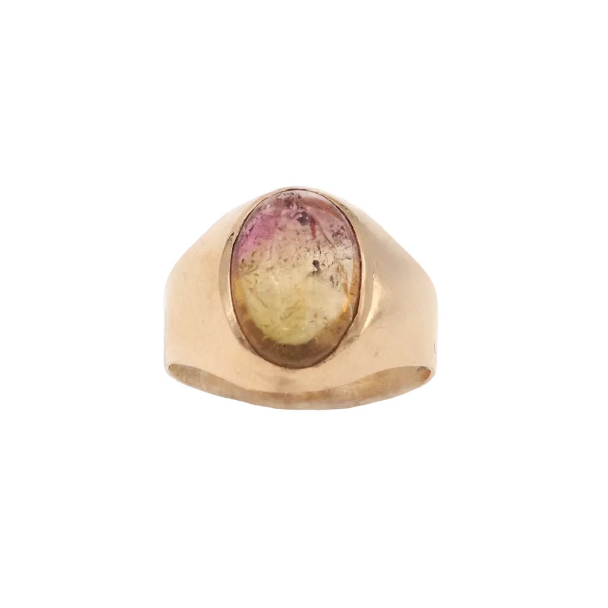 Bague Jonc en or jaune et tourmaline - Castafiore