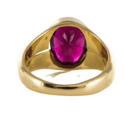Bague Jonc en or jaune et tourmaline - Castafiore