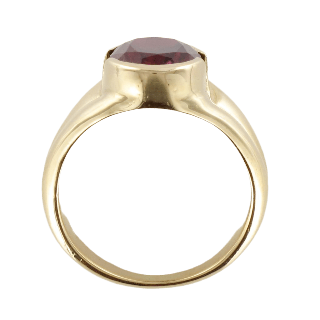 Bague Jonc en or jaune et tourmaline - Castafiore