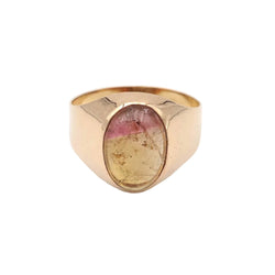 Bague Jonc en or jaune et tourmaline - Castafiore