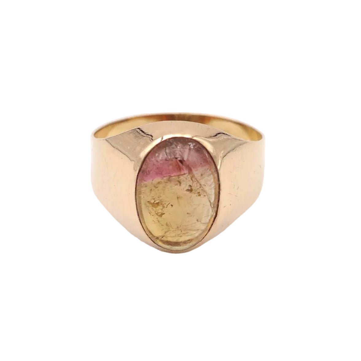 Bague Jonc en or jaune et tourmaline - Castafiore