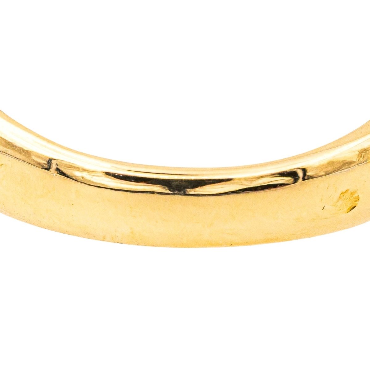 Bague Jonc en or jaune, saphir et diamants - Castafiore