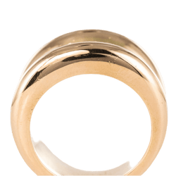 Bague Jonc en or rose et diamants - Castafiore