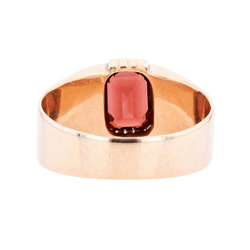 Bague Jonc en or rose et grenat - Castafiore