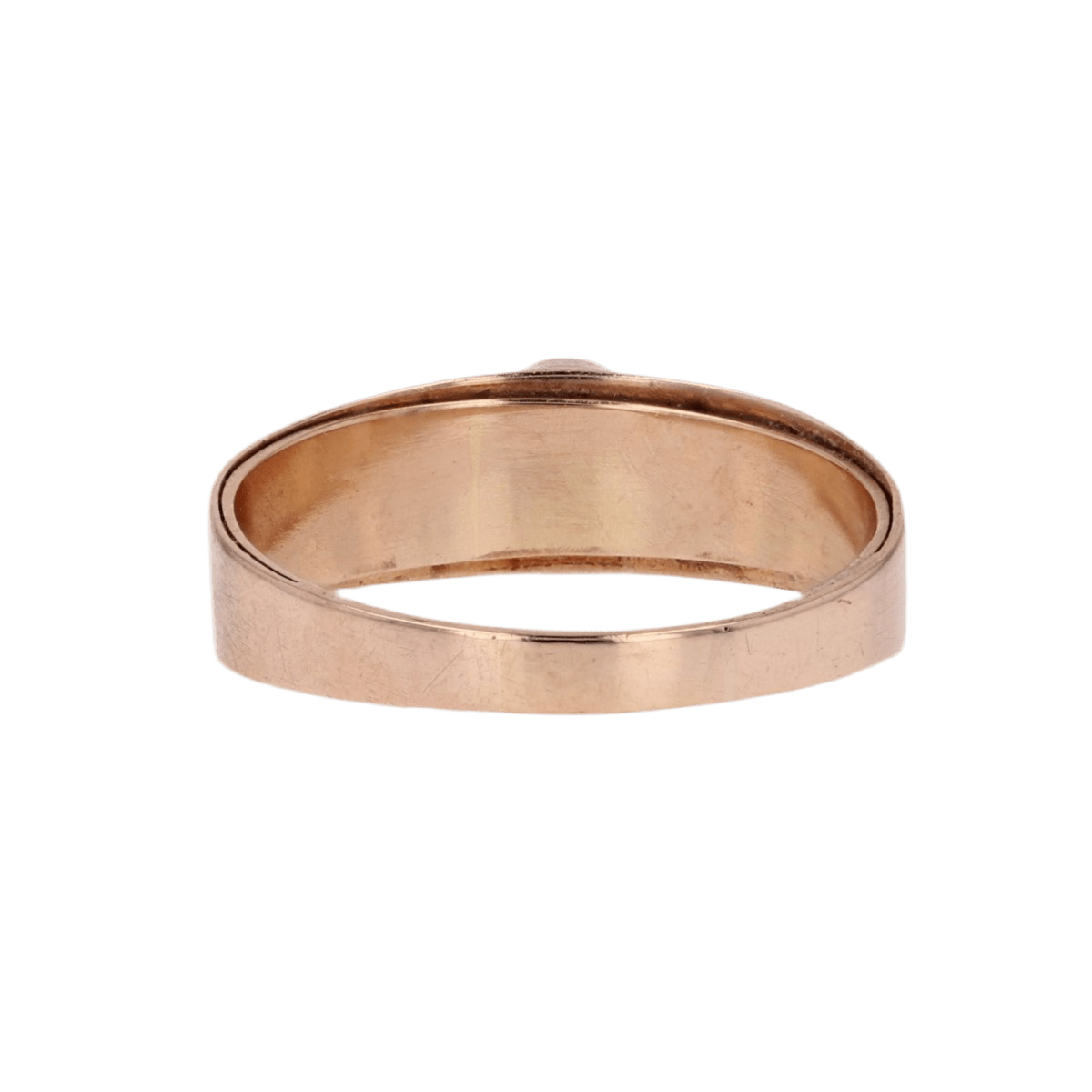 Bague Jonc en or rose et oeil de tigre - Castafiore