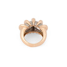 Bague Jonc en or rose, platine et diamants - Castafiore