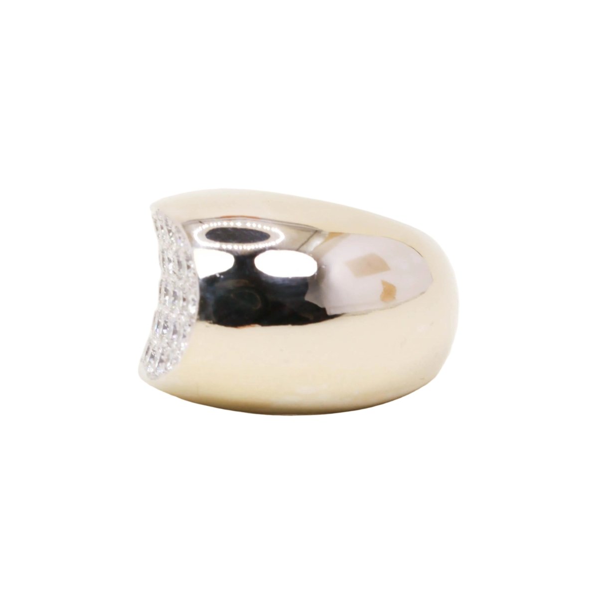 Bague Jonc FRED "Candy" en or blanc et diamants - Castafiore