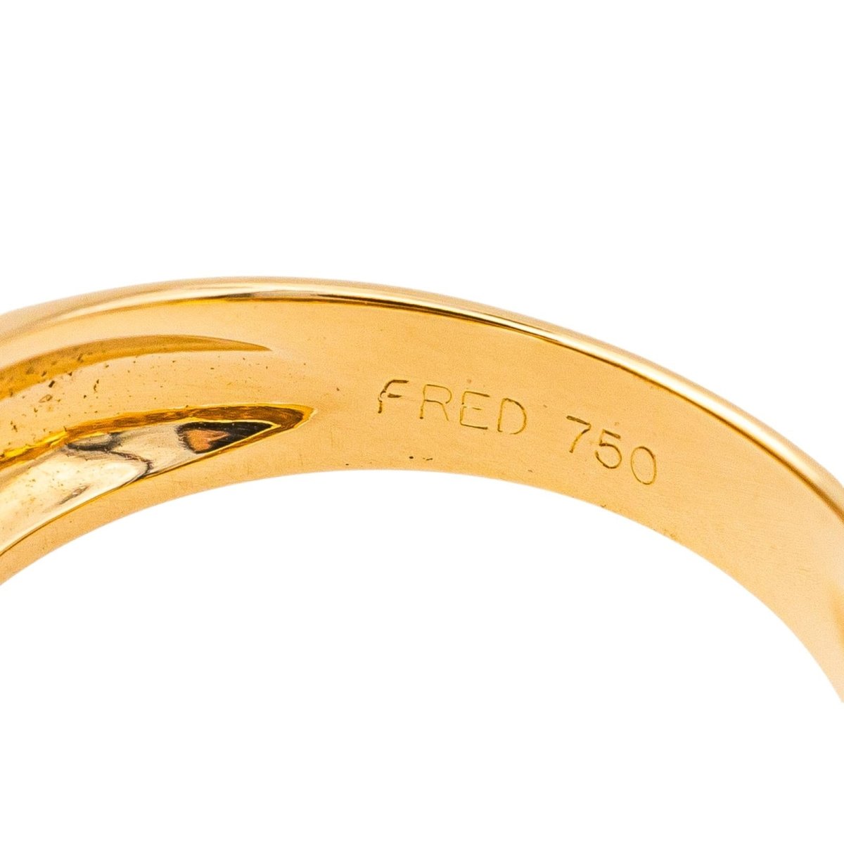 Bague Jonc FRED en or jaune et perle - Castafiore