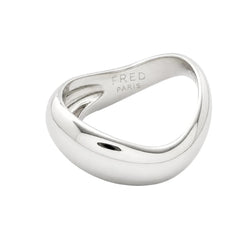 Bague Jonc FRED "Mouvement" en or blanc - Castafiore