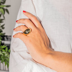 Bague Jonc FRED "Mouvementée" en or jaune - Castafiore