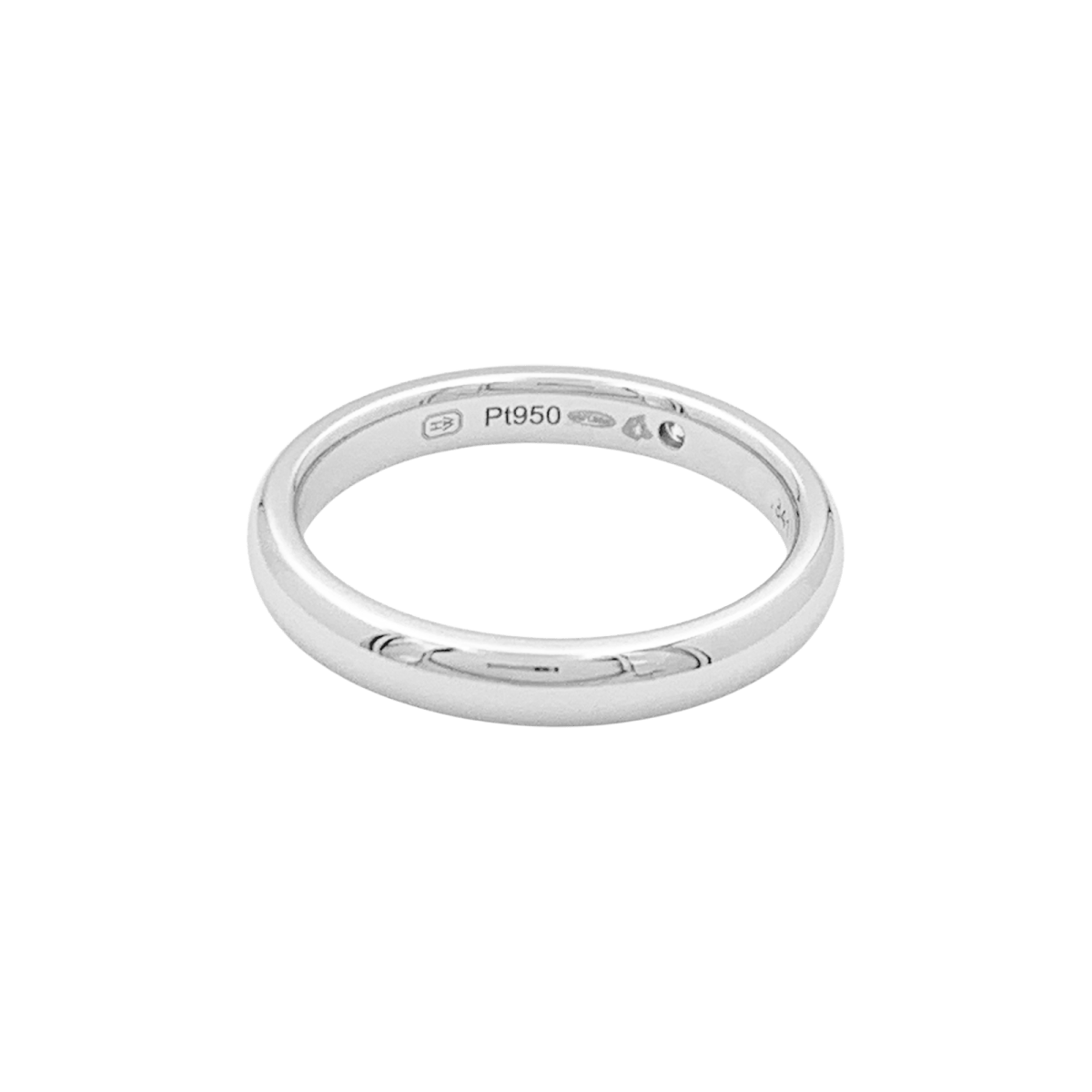 Bague Jonc HARRY WINSTON en platine et diamant - Castafiore