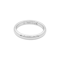 Bague Jonc HARRY WINSTON en platine et diamant - Castafiore