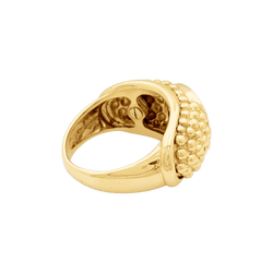 Bague Jonc HÉRAIL "Babul Work" en or jaune et tourmaline - Castafiore