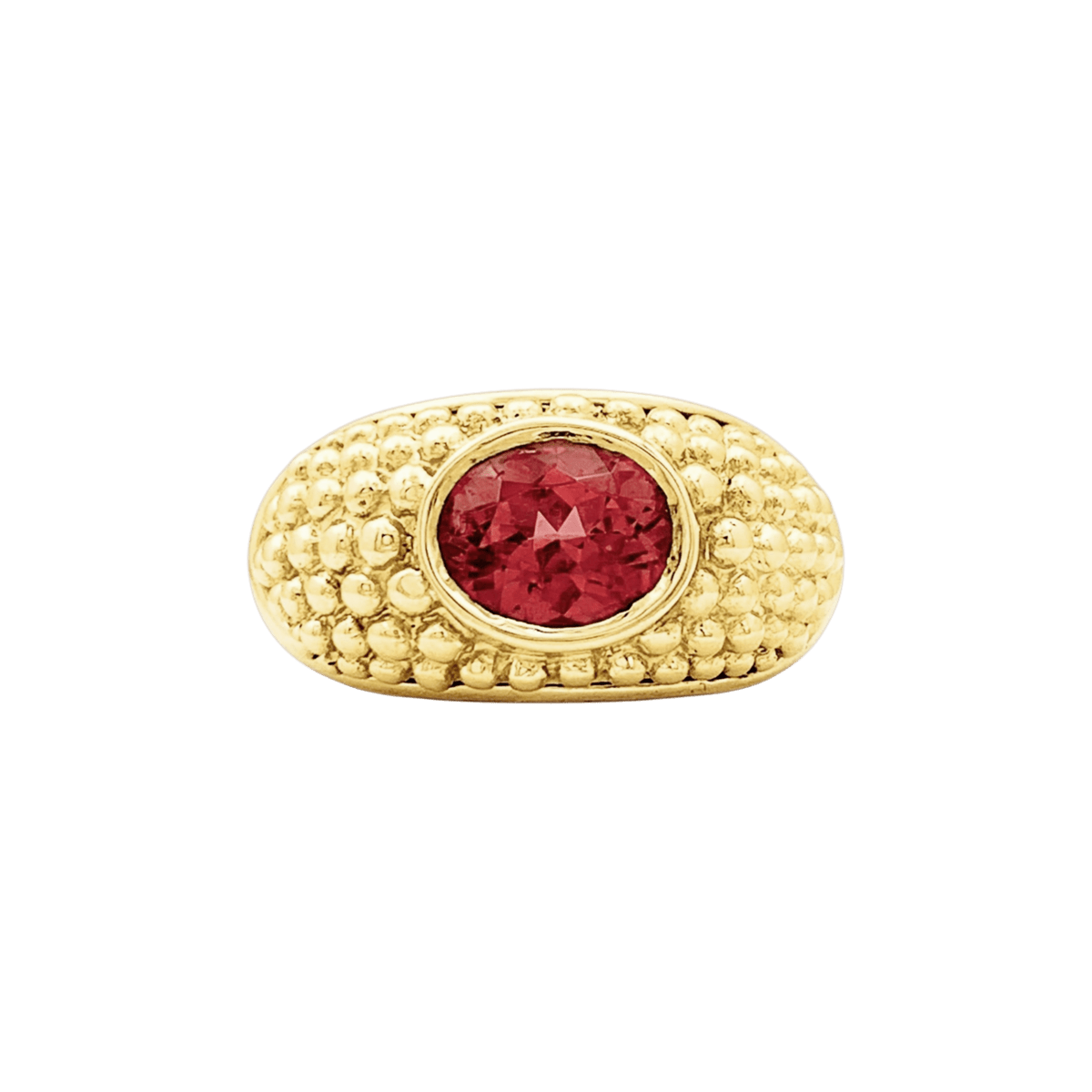 Bague Jonc HÉRAIL "Babul Work" en or jaune et tourmaline - Castafiore