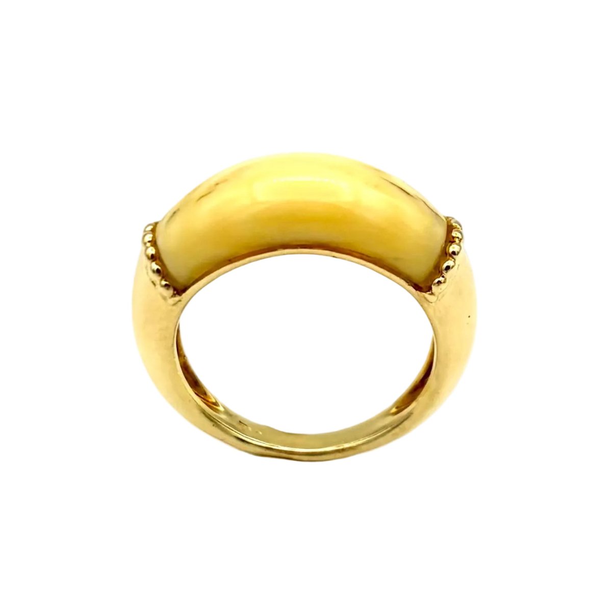 Bague Jonc JEAN ET PIERRE BELLIN en or jaune et ivoire - Castafiore