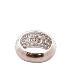 Bague Jonc KOENIG en or blanc et diamants - Castafiore