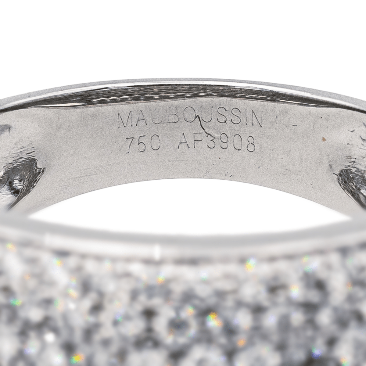 Bague Jonc MAUBOUSSIN "C'est toi la Star" en or blanc et diamants - Castafiore