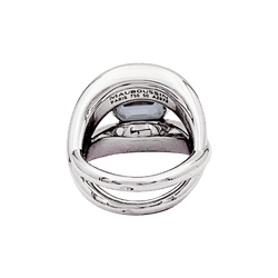 Ring Mauboussin, "Twins", white gold, aquamarine.