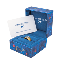 Bague Jonc MAUBOUSSIN "Un été en Toscane" en or jaune, or blanc et diamants - Castafiore