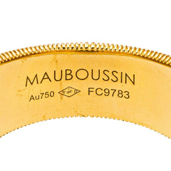 Bague Jonc MAUBOUSSIN "Un été en Toscane" en or jaune, or blanc et diamants - Castafiore