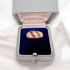 Bague Jonc Or 18k Diamants et Rubis naturels - Castafiore