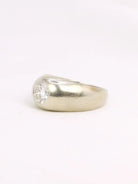 Bague jonc or blanc diamant 1,05 carat - Castafiore