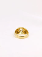 Bague jonc or diamant champagne 1,4 ct - Castafiore