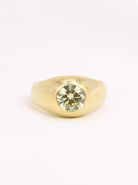 Bague jonc or diamant champagne 1,4 ct - Castafiore