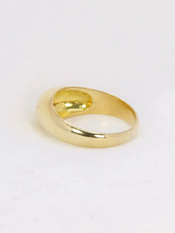 Bague jonc or jaune diamant 0,2 ct - Castafiore