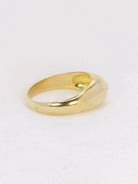 Bague jonc or jaune diamant 0,2 ct - Castafiore