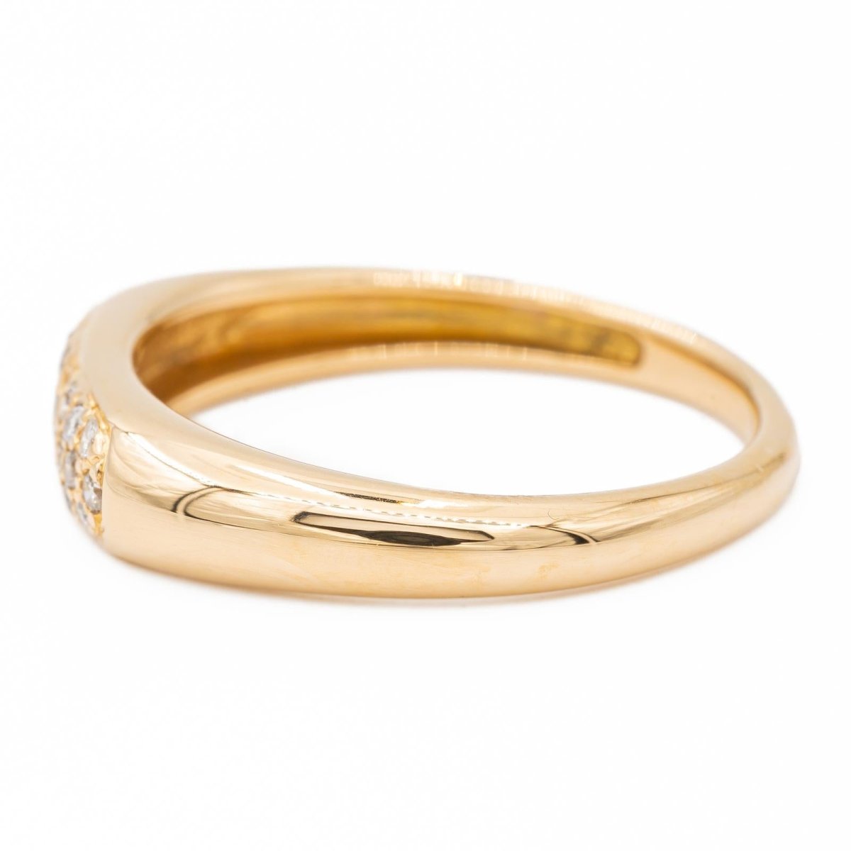 Bague Jonc Or jaune Diamant - Castafiore