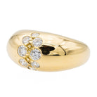 Bague Jonc Or jaune Diamant - Castafiore