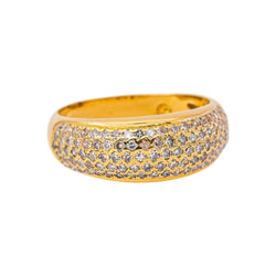 Bague Jonc Or jaune Diamant - Castafiore