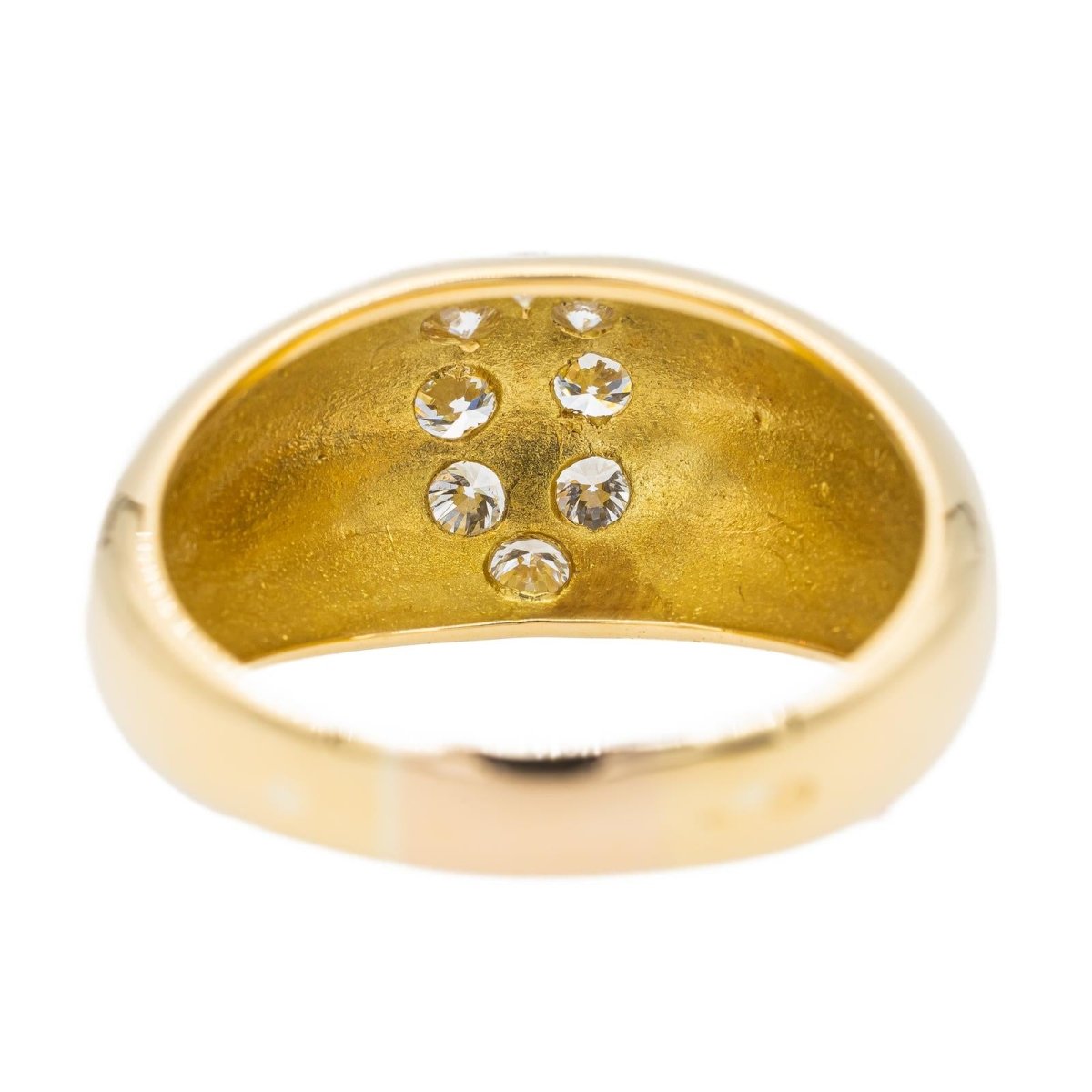 Bague Jonc Or jaune Diamant - Castafiore