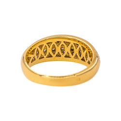 Bague Jonc Or jaune Diamant - Castafiore