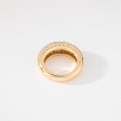 Bague jonc or jaune en diamant de la maison Chaumet - Castafiore