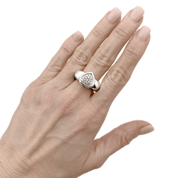 Ring Piaget, "Heart", white gold and diamonds.
