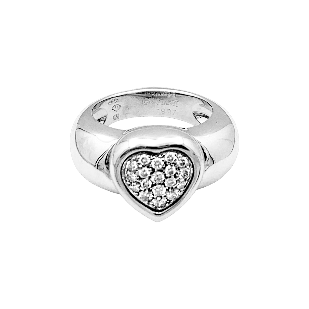Ring Piaget, "Heart", white gold and diamonds.