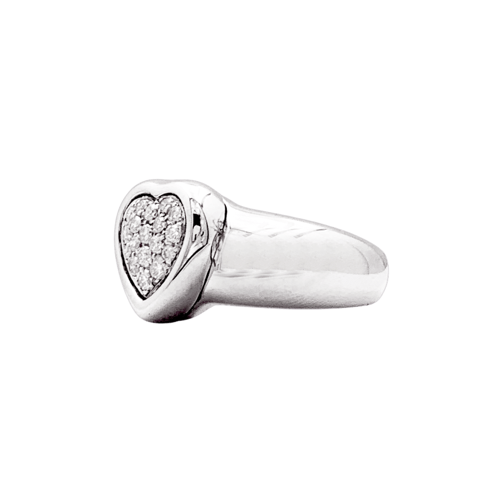 Ring Piaget, "Heart", white gold and diamonds.