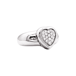 Ring Piaget, "Heart", white gold and diamonds.