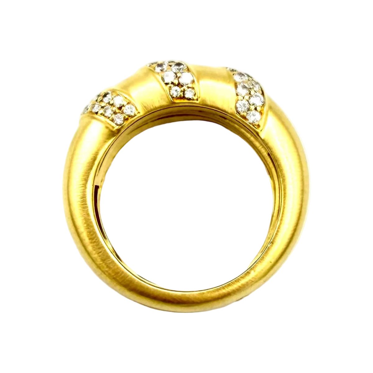 Bague Jonc PIAGET en or jaune et diamants - Castafiore