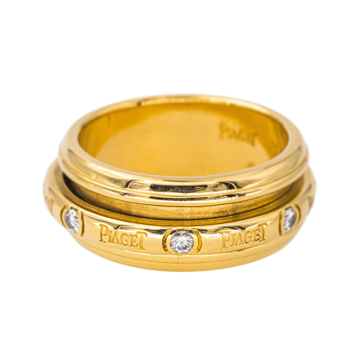 Bague Jonc PIAGET "Possession" en or jaune et diamants - Castafiore