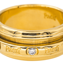 Bague Jonc PIAGET "Possession" en or jaune et diamants - Castafiore