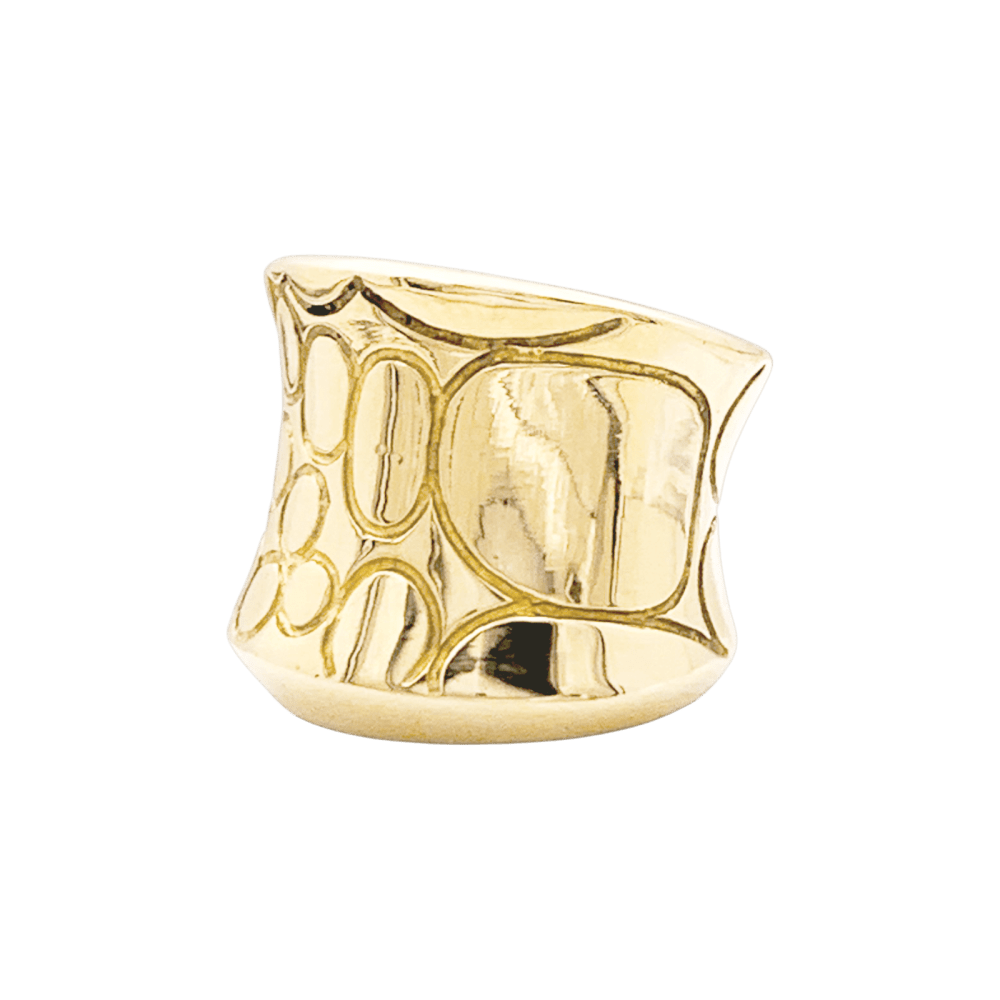 Bague Jonc POMELLATO "Cocco" en or jaune - Castafiore