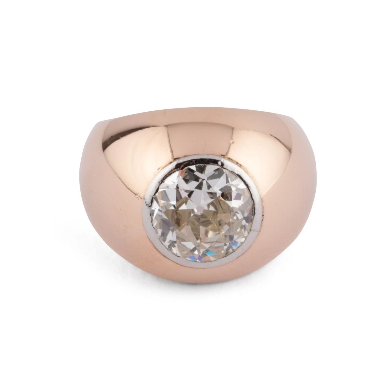 Bague jonc solitaire - Castafiore