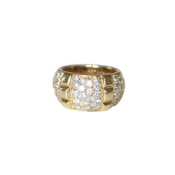 Bague Jonc VAN CLEEF & ARPELS en or jaune et diamants - Castafiore