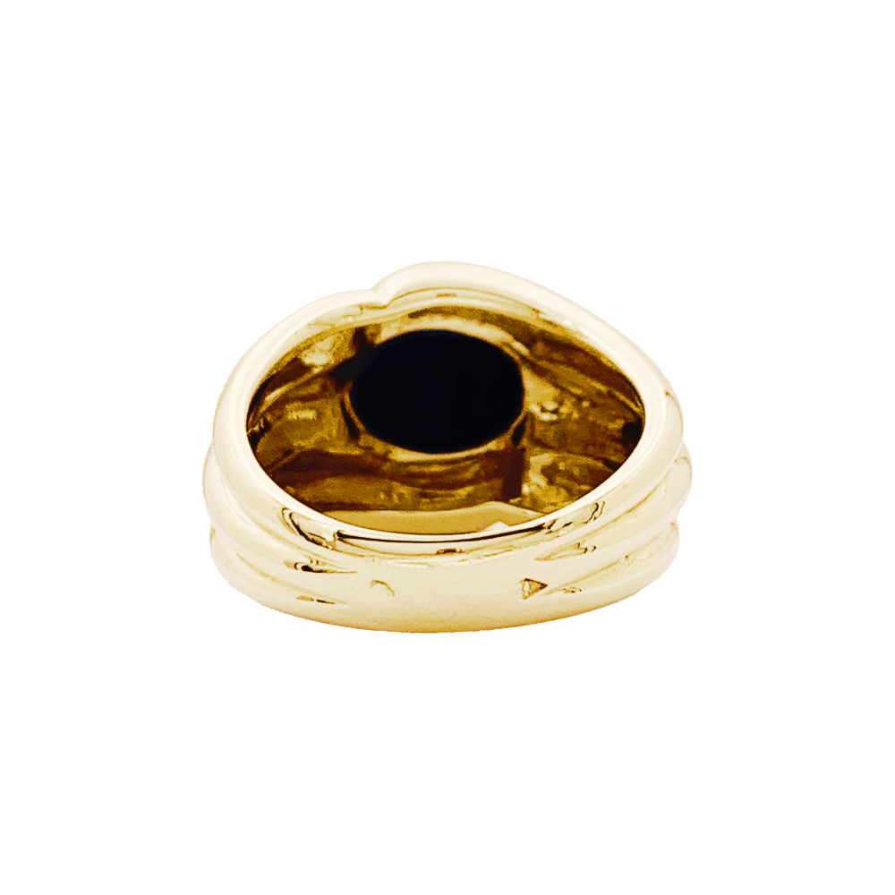 Bague Jonc VAN CLEEF & ARPELS en or jaune et lapis - lazuli - Castafiore