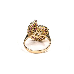 Bague Jupe en or jaune, rubis et diamants - Castafiore