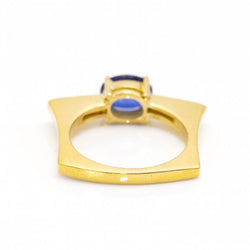 Bague KLASH en or, saphir et diamants - Castafiore